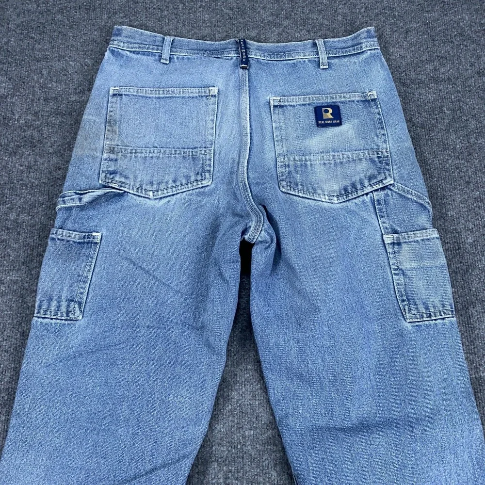 Vtg Real WorkWear Carpenter Jeans Mens 32x32 Paint Splatter Distressed Y2K‎ Gorp